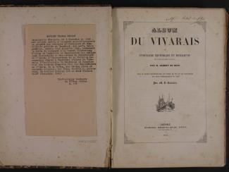 Page de titre de l'Album du Vivarais, BIB-4 1034.